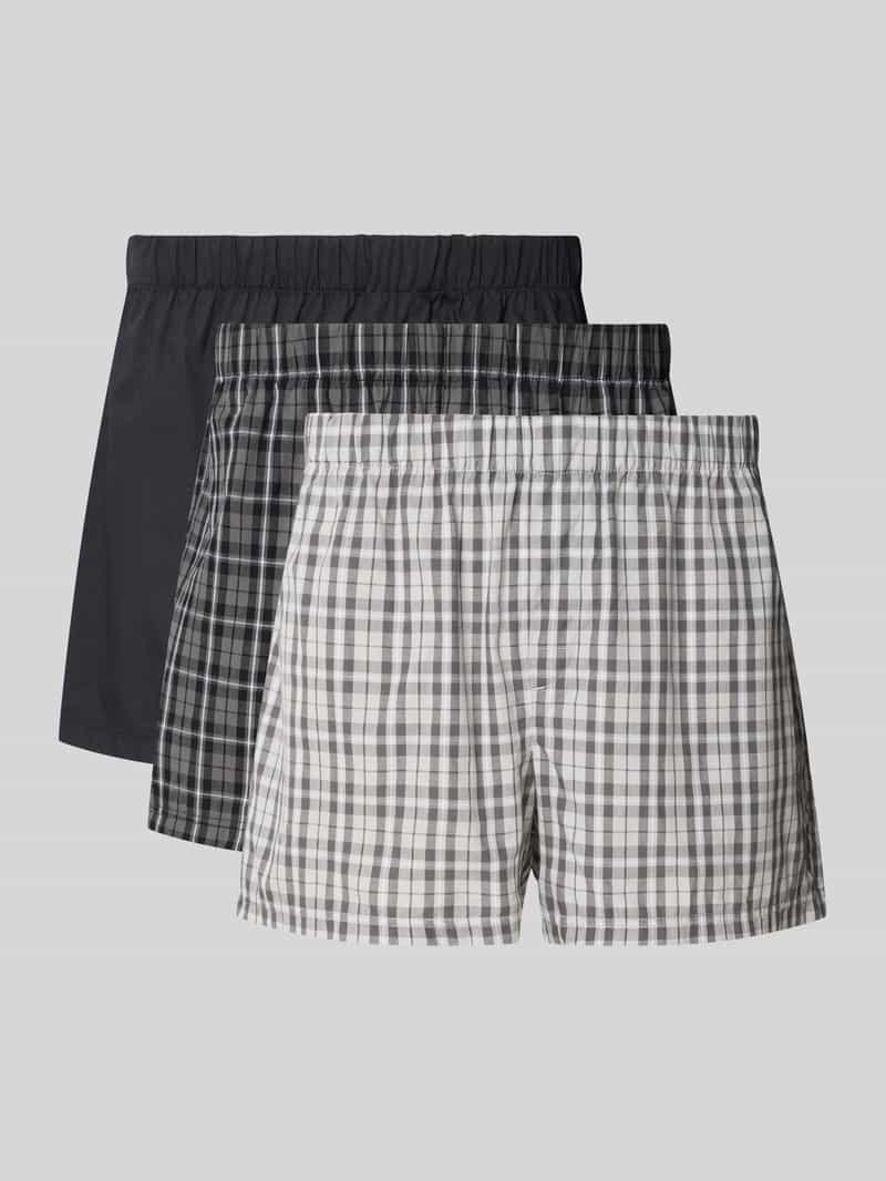 jack & jones Boxershort met elastische band in een set van 3 stuks model 'MILANO'