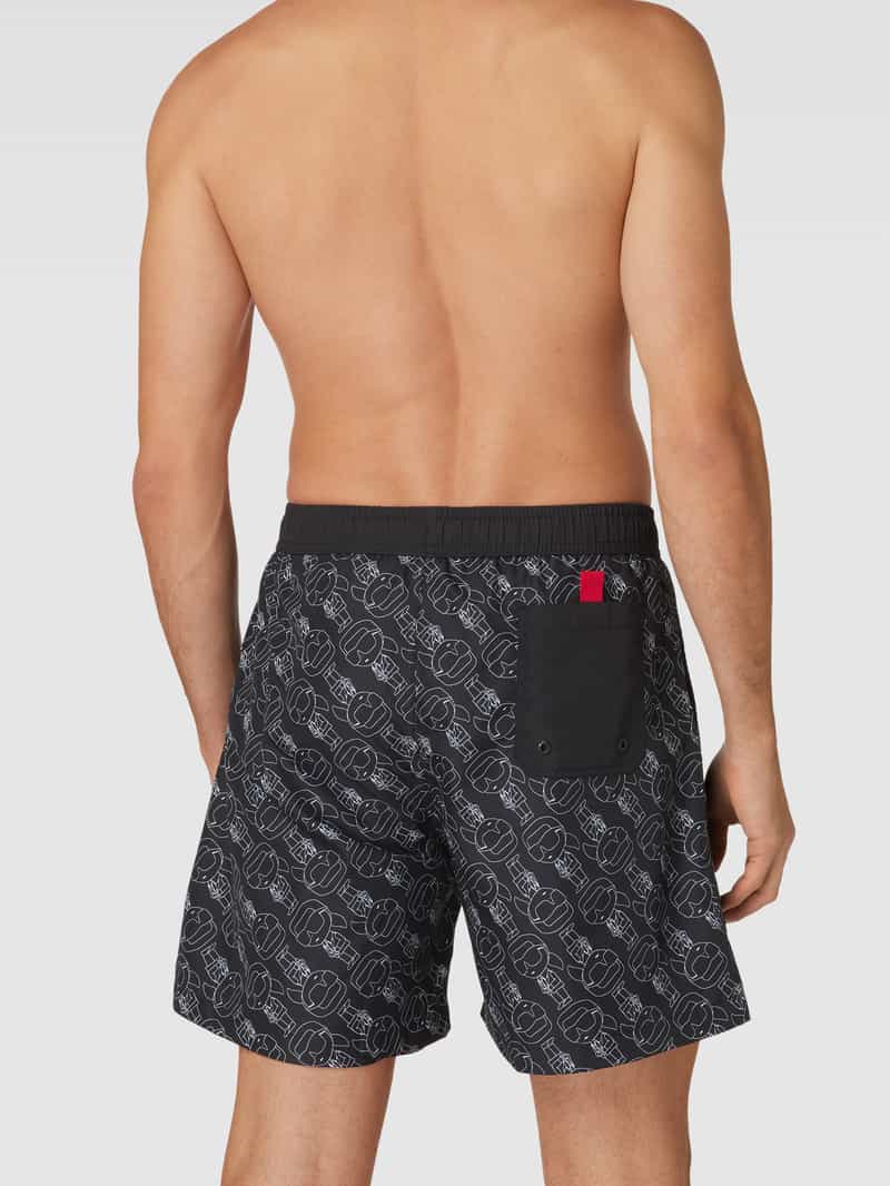 Zwembroek met labelapplicatie, model 'IKONIK' Karl Lagerfeld Beachwear