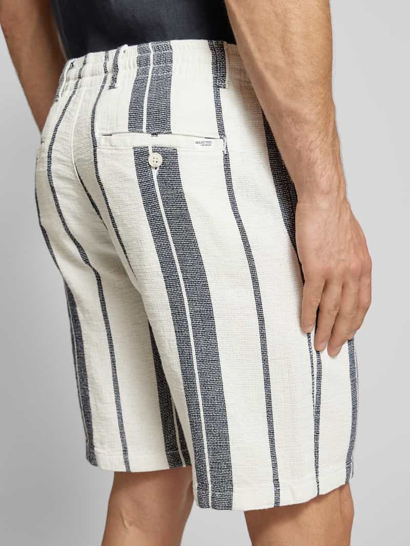 Selected Homme Korte regular fit broek met steekzakken model 'WEST'