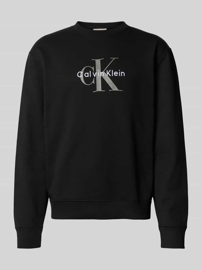 Calvin Klein Jeans Regular fit sweatshirt met logoprint model 'Terry'