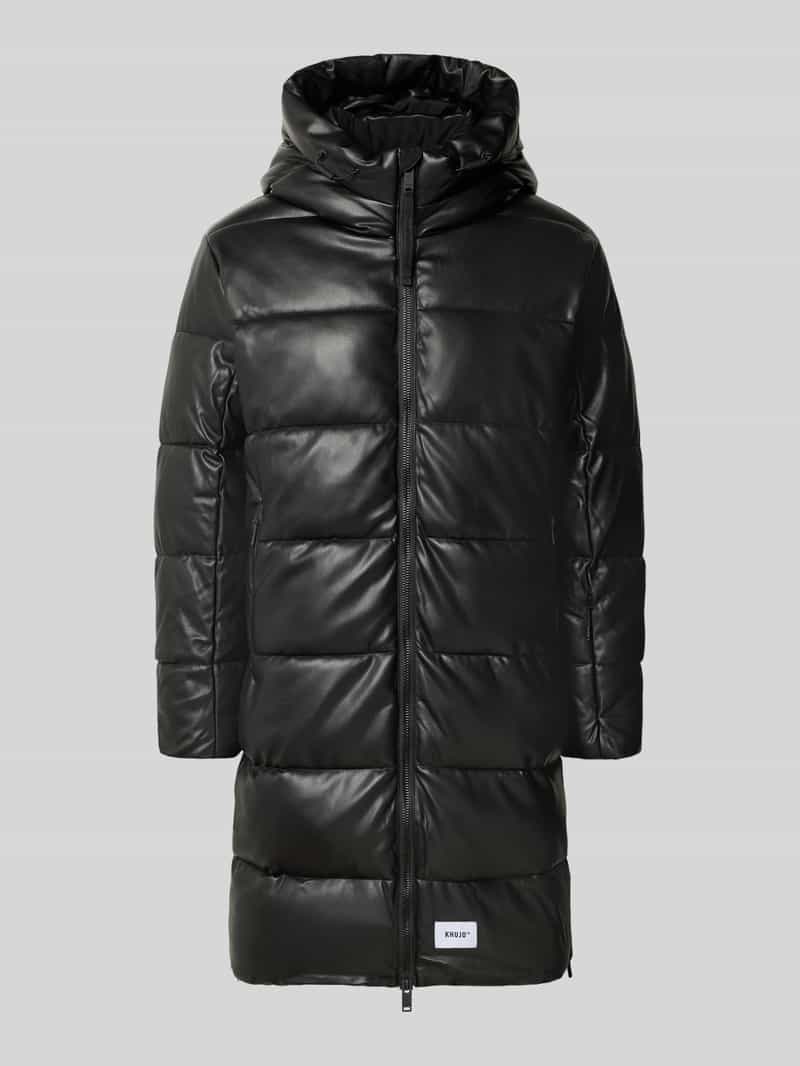 Khujo Regular fit lange jas in stiksels model 'EMMET'