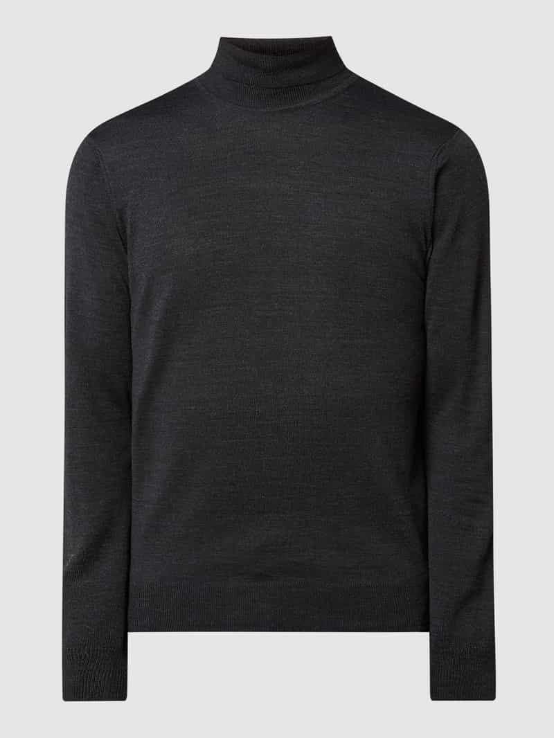 casual friday Gebreide pullover met labeldetail