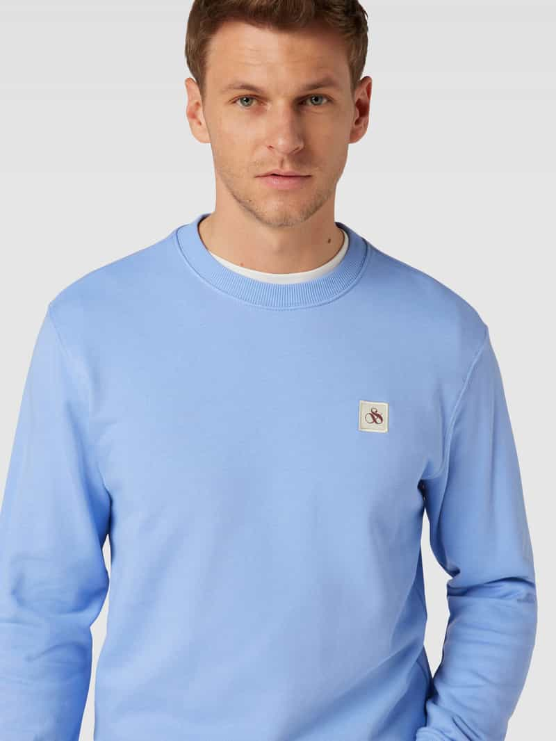 Scotch & Soda Sweatshirt met labelpatch model 'Essentials'