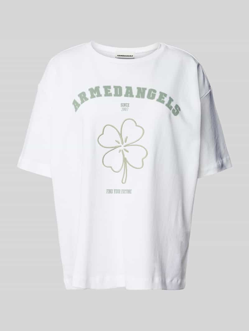 ARMEDANGELS T-shirt met labelprint model 'GIANNAA FORTUNE'