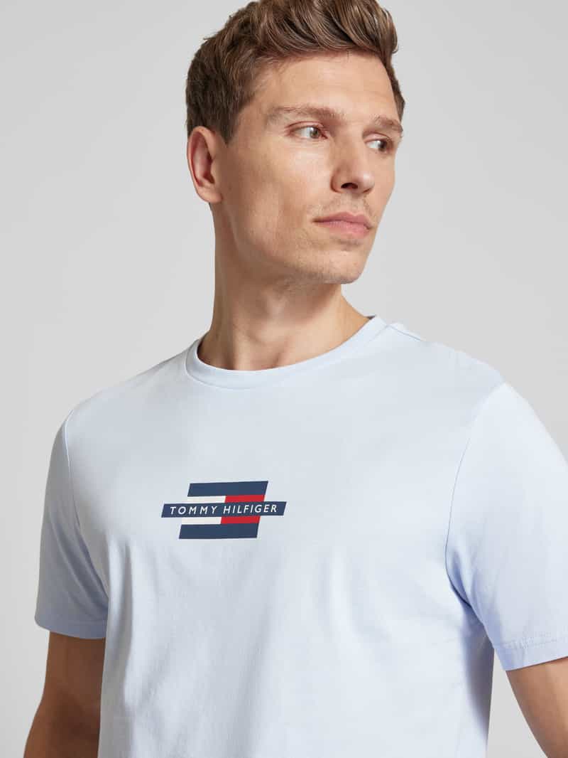 Tommy Hilfiger Regular fit T-shirt van puur katoen