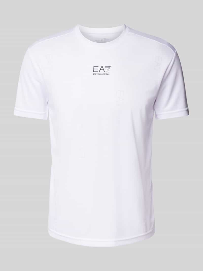 EA7 Emporio Armani T-shirt met labelprint
