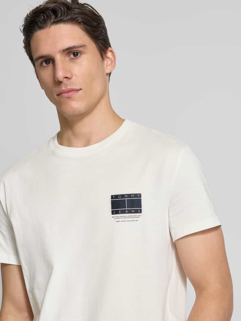 Tommy Jeans T-shirt met labelprint