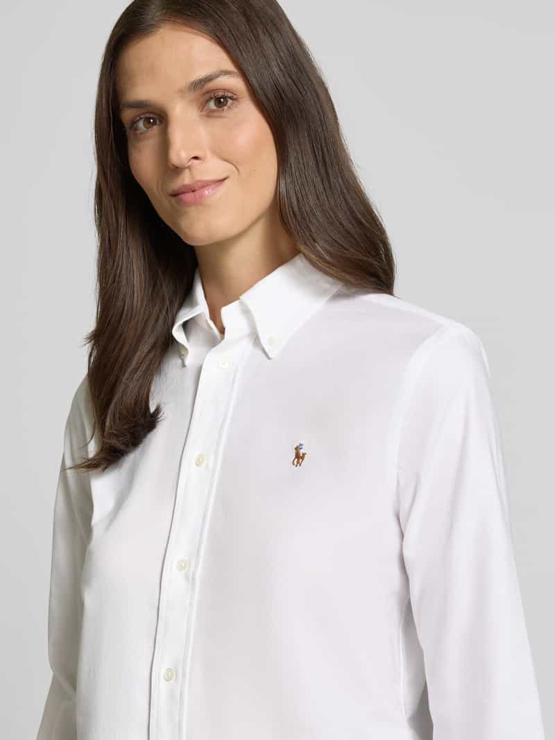 Polo Ralph Lauren Regular fit overhemdblouse met logostitching