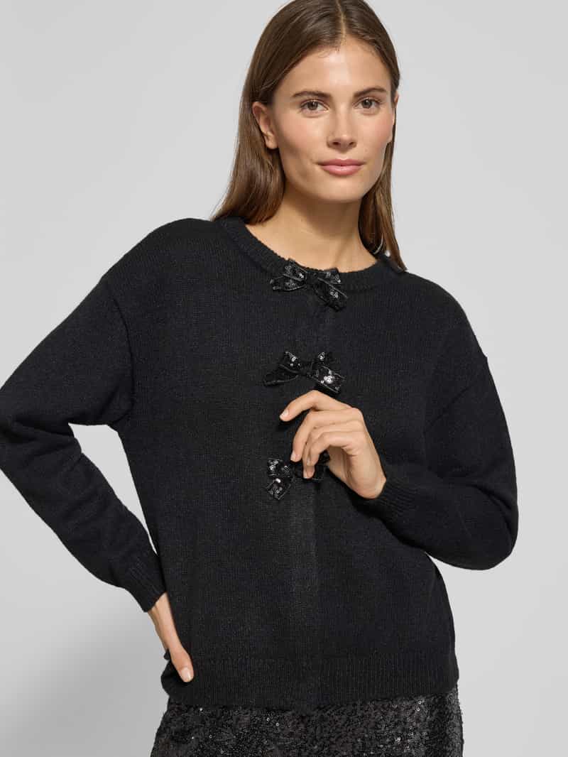 Vila Gebreid jack met ribboorden model 'BRIANNA'