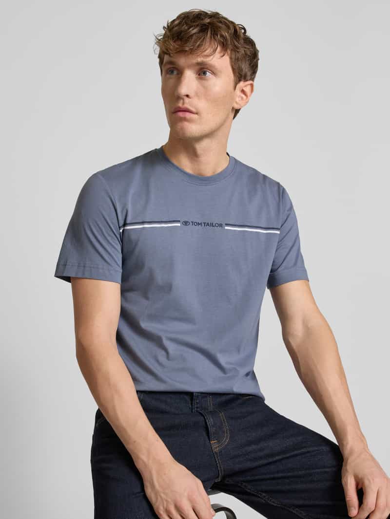 Tom Tailor Regular fit T-shirt van puur katoen