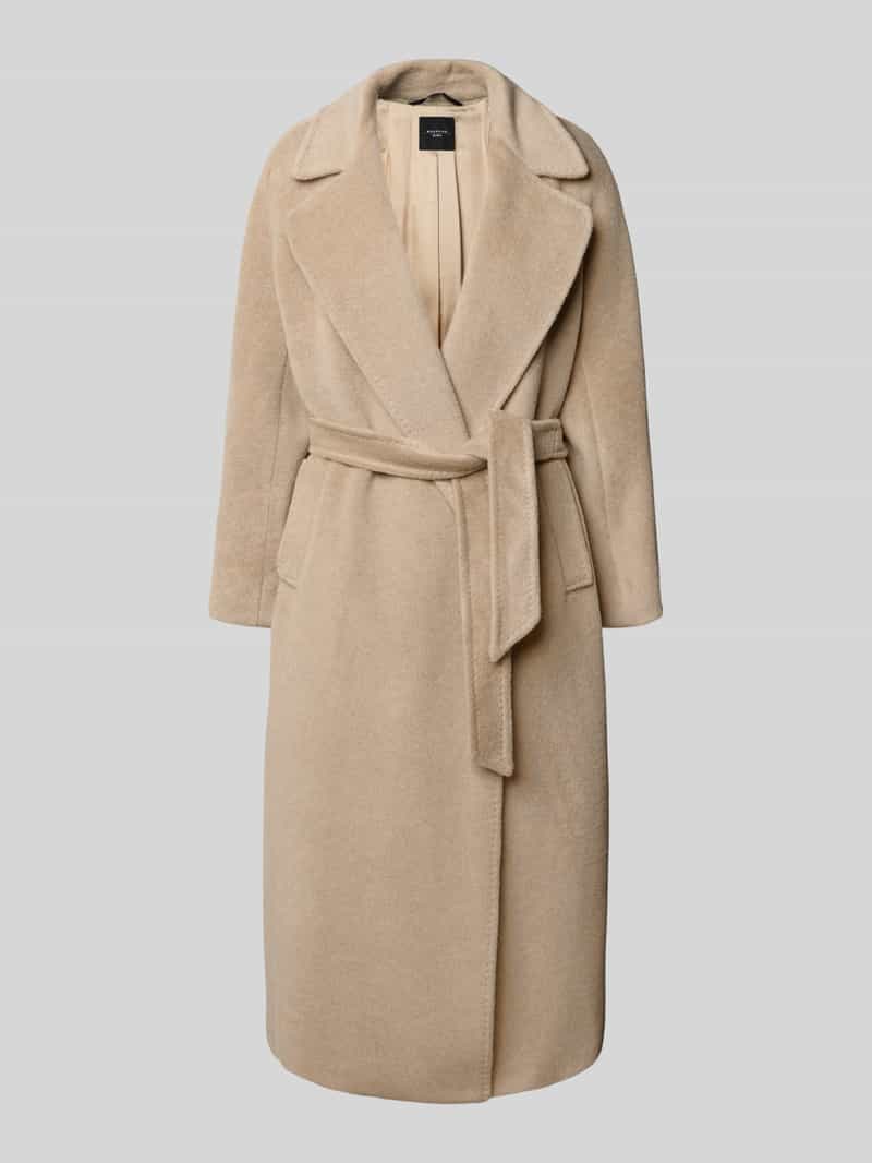 Weekend Max Mara Regular fit lange wollen jas met alpaca en mohair model 'TEMPERA'