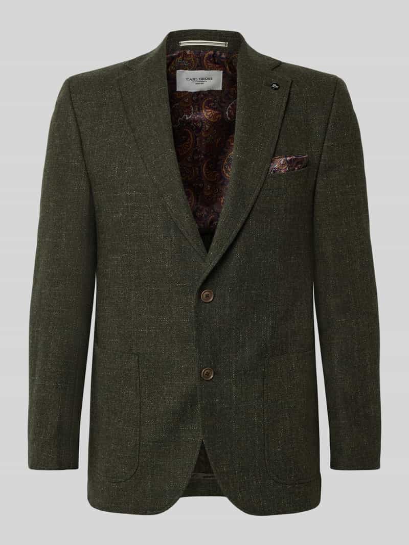 carl gross 2-knoops colbert met reverskraag model 'Tebbo'