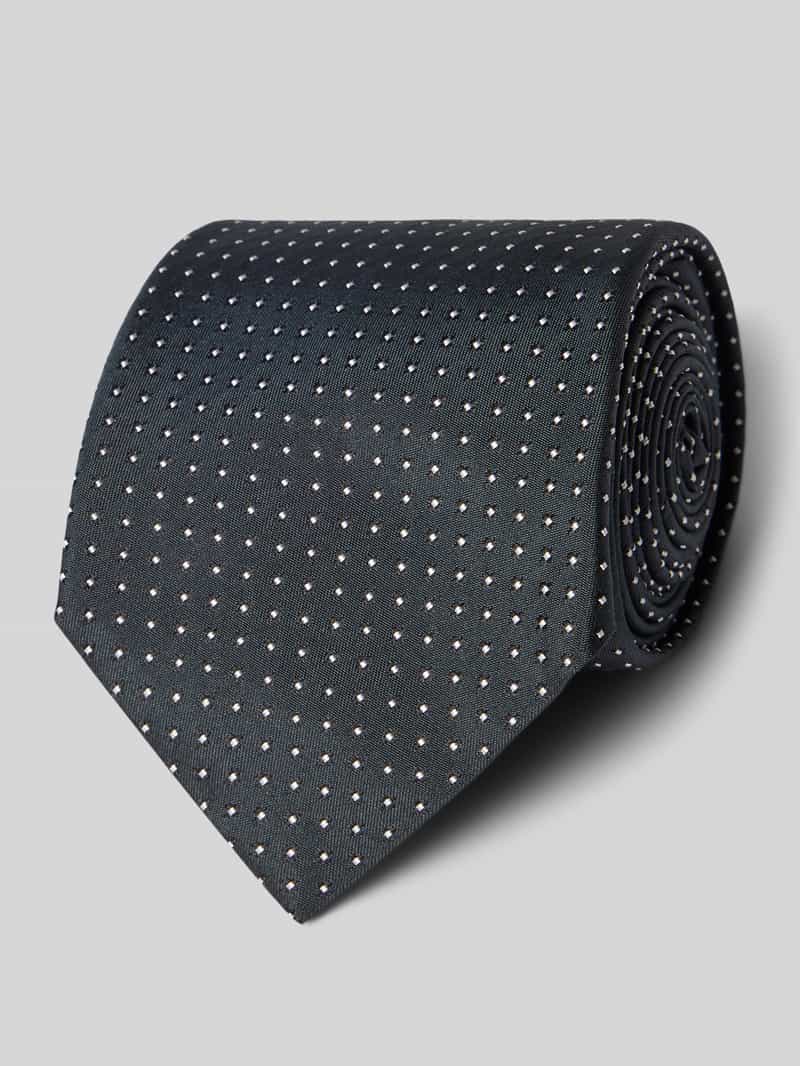 Stropdas van pure zijde met all-over motief model 'ONE'