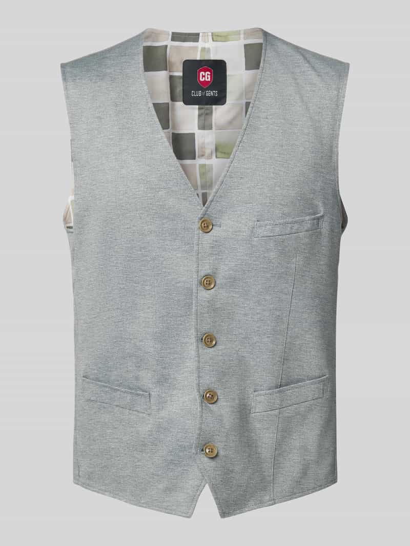 CG Club of Gents Gilet met strookzakken model 'Mosely'