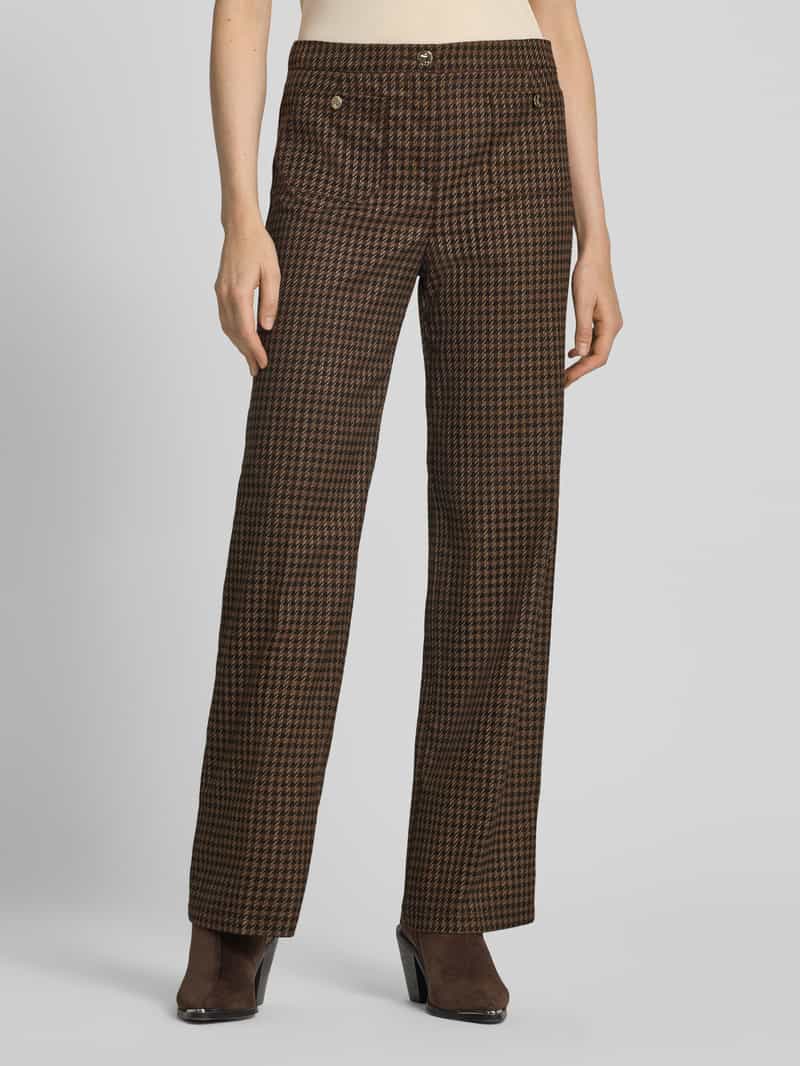 Christian Berg Woman Wide leg broek met opgestikte steekzakken