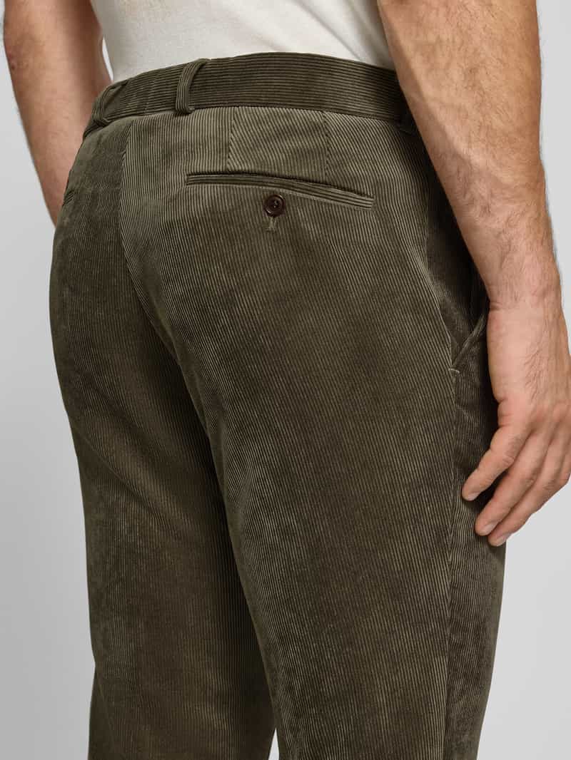 carl gross Corduroy broek met Franse steekzakken model 'Tomte'