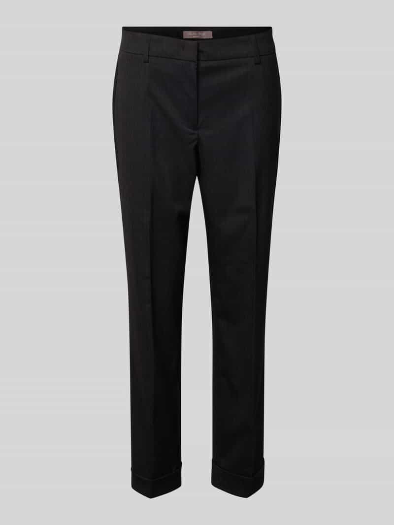 Slim fit pantalon met wol