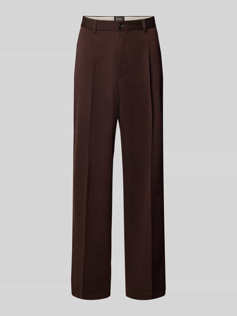 Scotch & Soda relaxed fit bandplooibroek met achterzakken