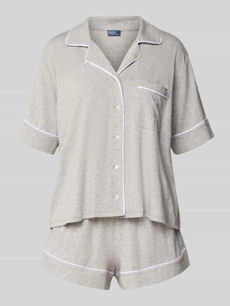 Polo Ralph Lauren Pyjama met logostitchings model 'POLO ESSENTIALS'