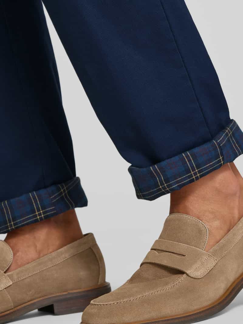 Christian Berg Men Straight fit stoffen broek met Franse steekzakken