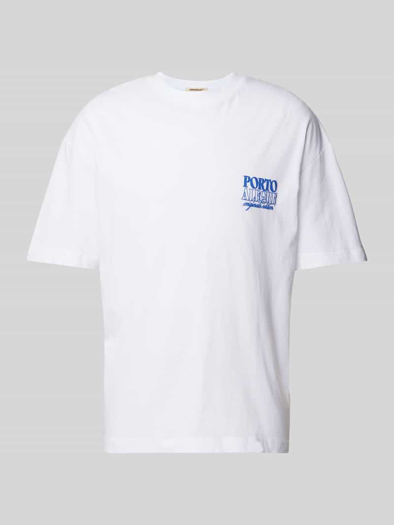 jack & jones T-shirt met statementprint model 'MYKONOS'