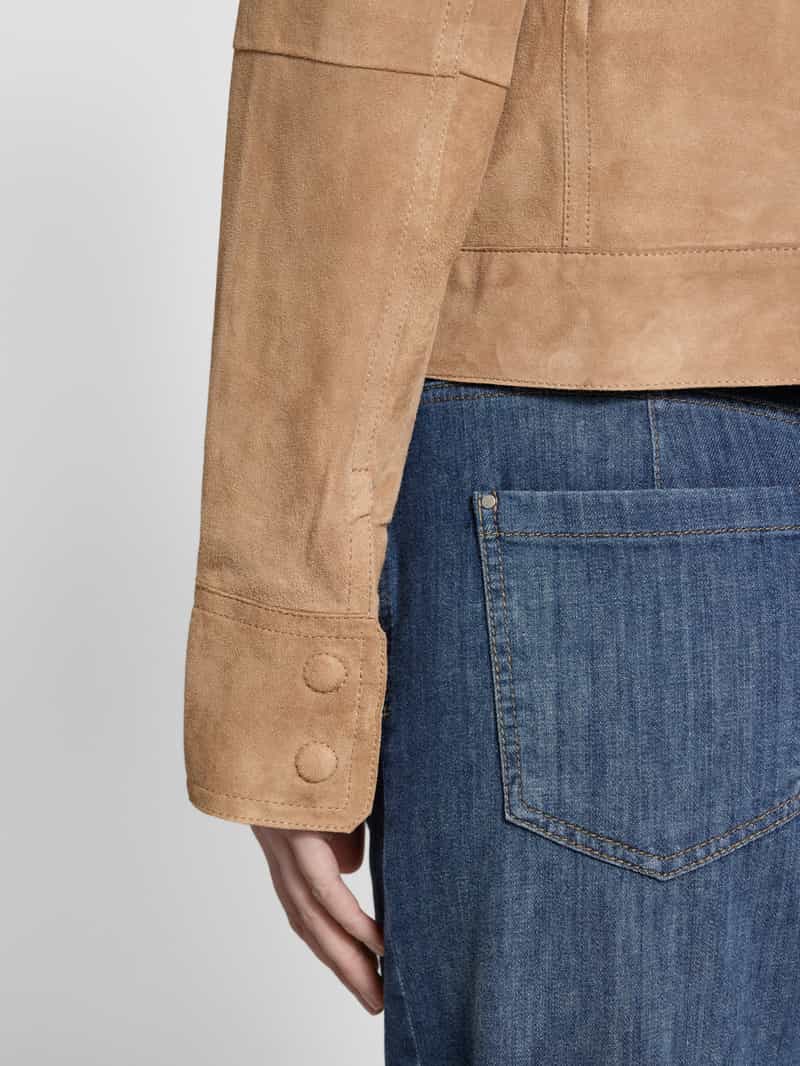 Peuterey Leren jack met klepzakken model 'Era'