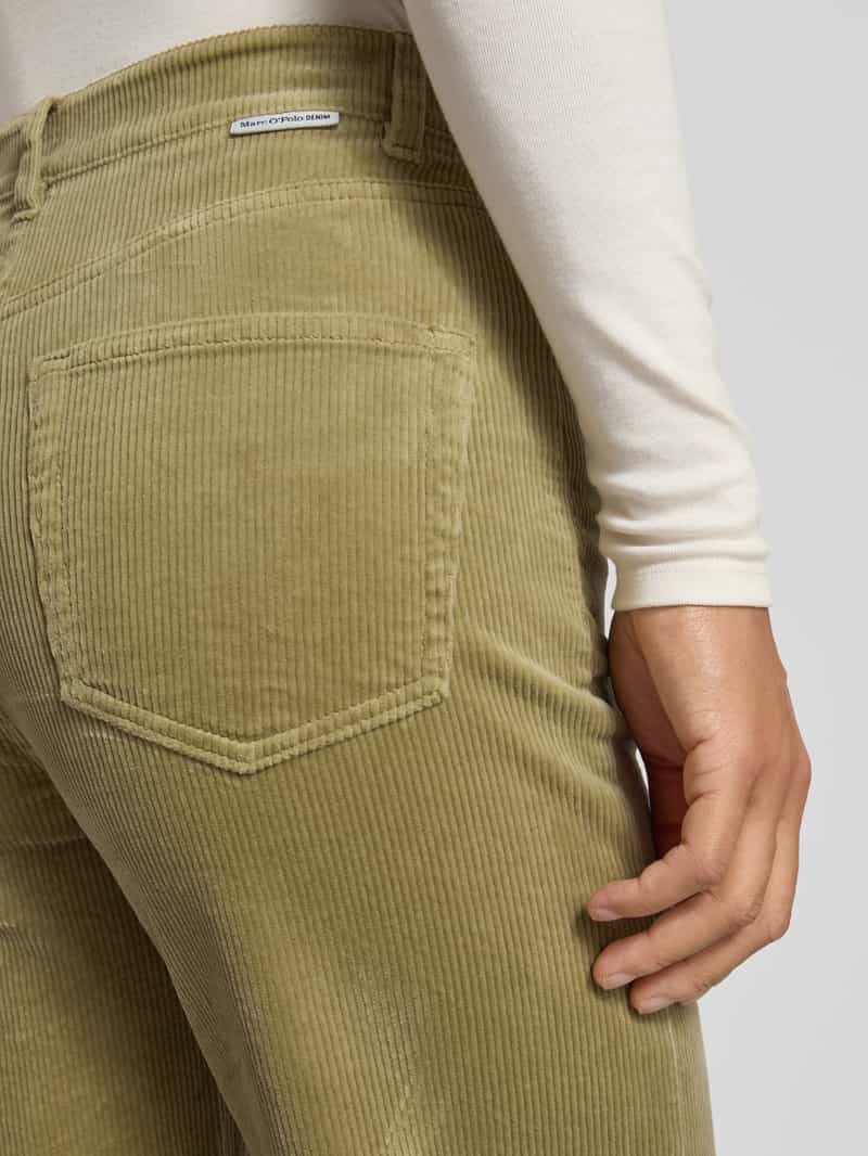 Marc O'Polo DENIM Wide leg corduroy broek van katoenmix