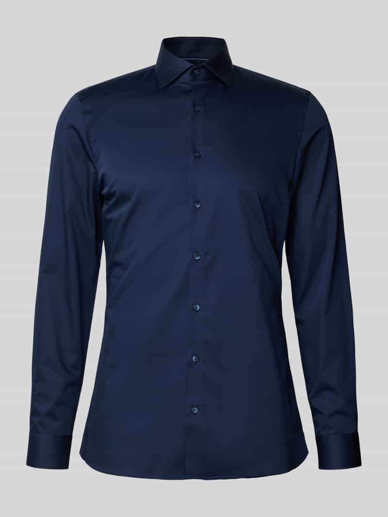 Super slim fit zakelijk overhemd met kentkraag