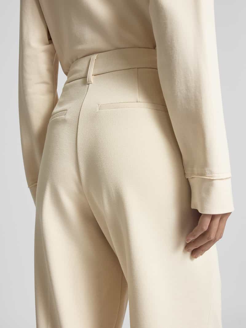 s.Oliver RED LABEL Loose fit wijde broek met viscose van piqué