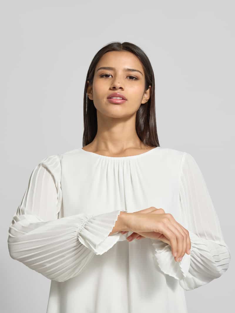 s.Oliver BLACK LABEL Regular fit blouse met lange mouwen met volants