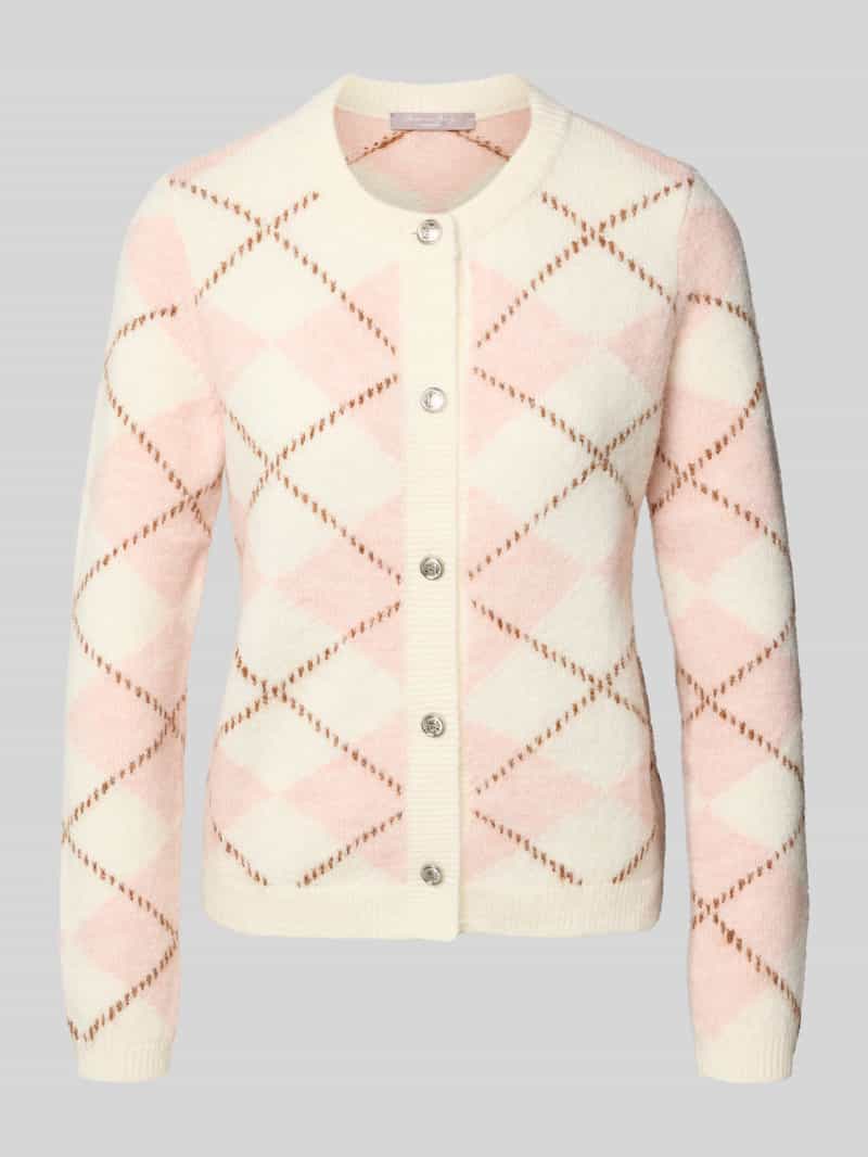 Christian Berg Woman Selection Cardigan met ronde hals en knoopsluiting