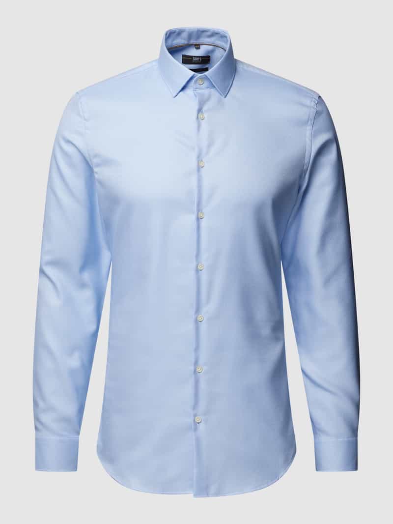 Slim fit zakelijk overhemd met structuurmotief Jake*s