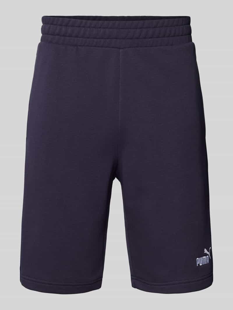 PUMA PERFORMANCE Regular fit sweatshorts met labelstitching model 'ESS No. 1'