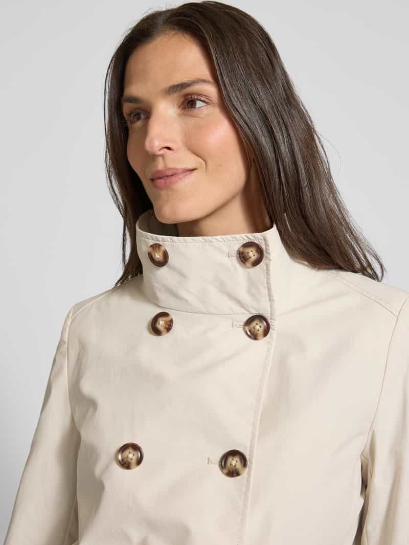 Christian Berg Woman Selection Trenchcoat met opstaande kraag en steekzakken