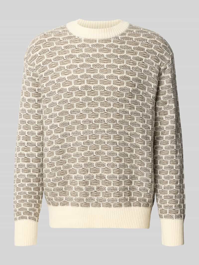 Selected Homme Relaxed fit gebreide pullover van wolmix model 'KEITH'