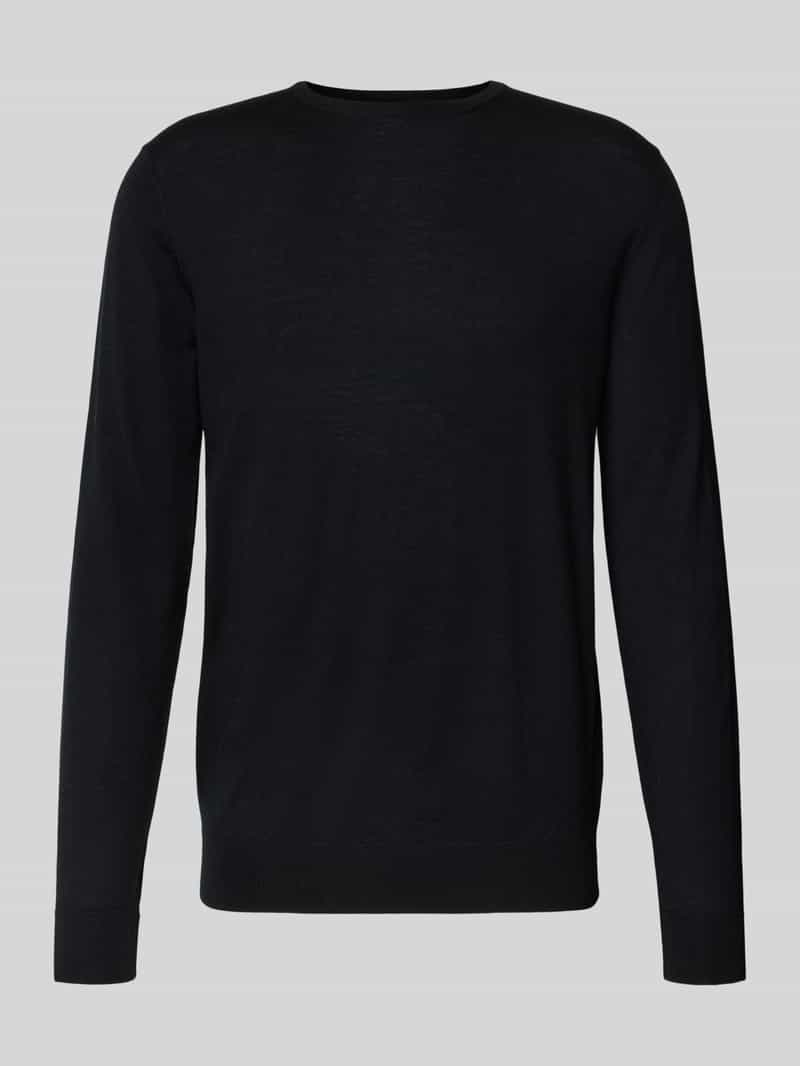Profuomo Wollen pullover met ronde hals