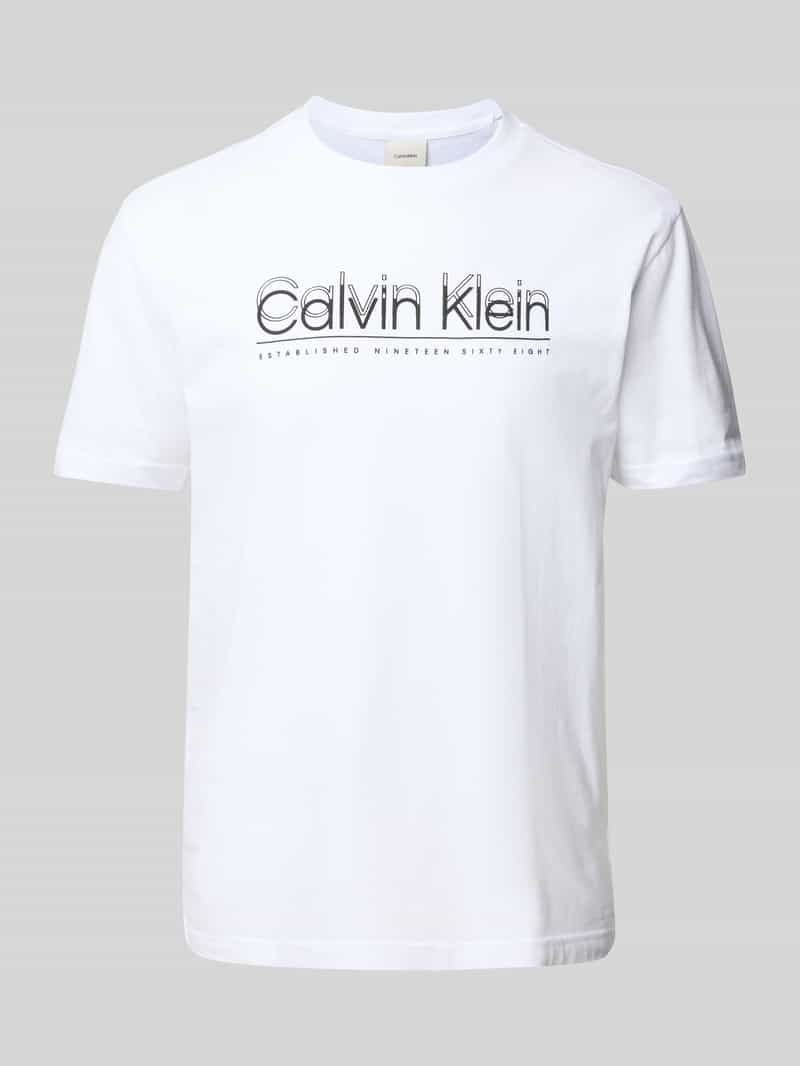 CK Calvin Klein T-shirt met labelprint