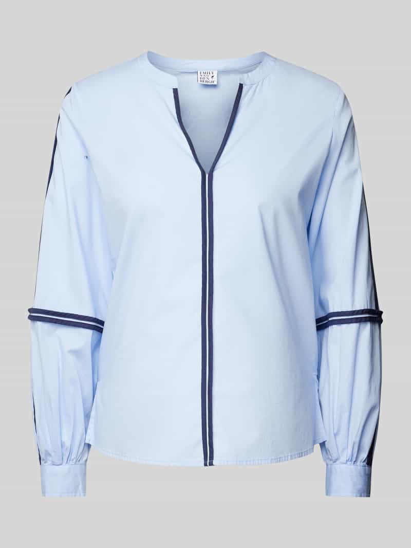 Emily Van den Bergh Regular fit blouse met tuniekkraag