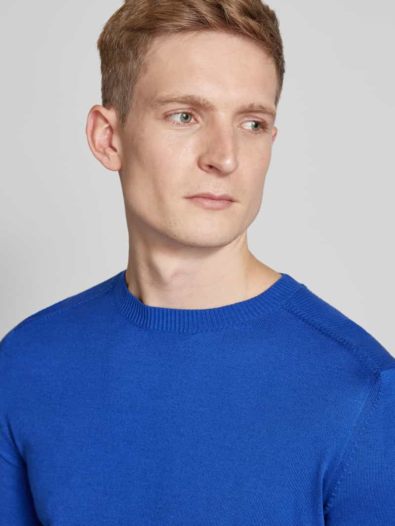 JOOP! Collection Gebreide pullover met ronde hals model 'Sergor'