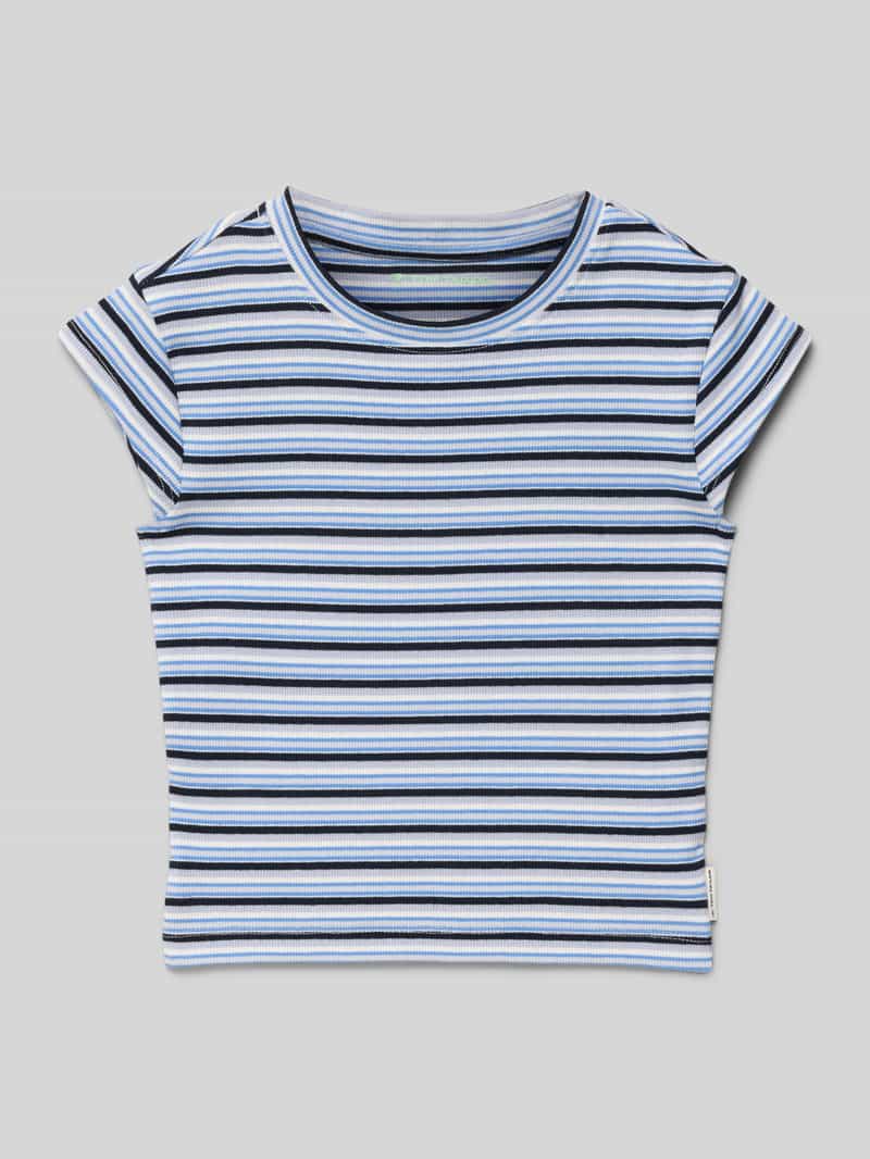 Tom Tailor Slim fit T-shirt van katoenmix