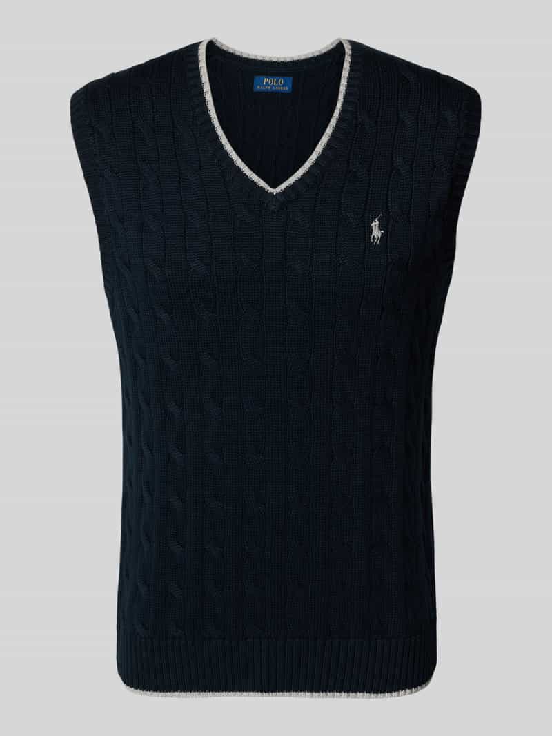 Polo Ralph Lauren Spencer met kabelpatroon en V-hals