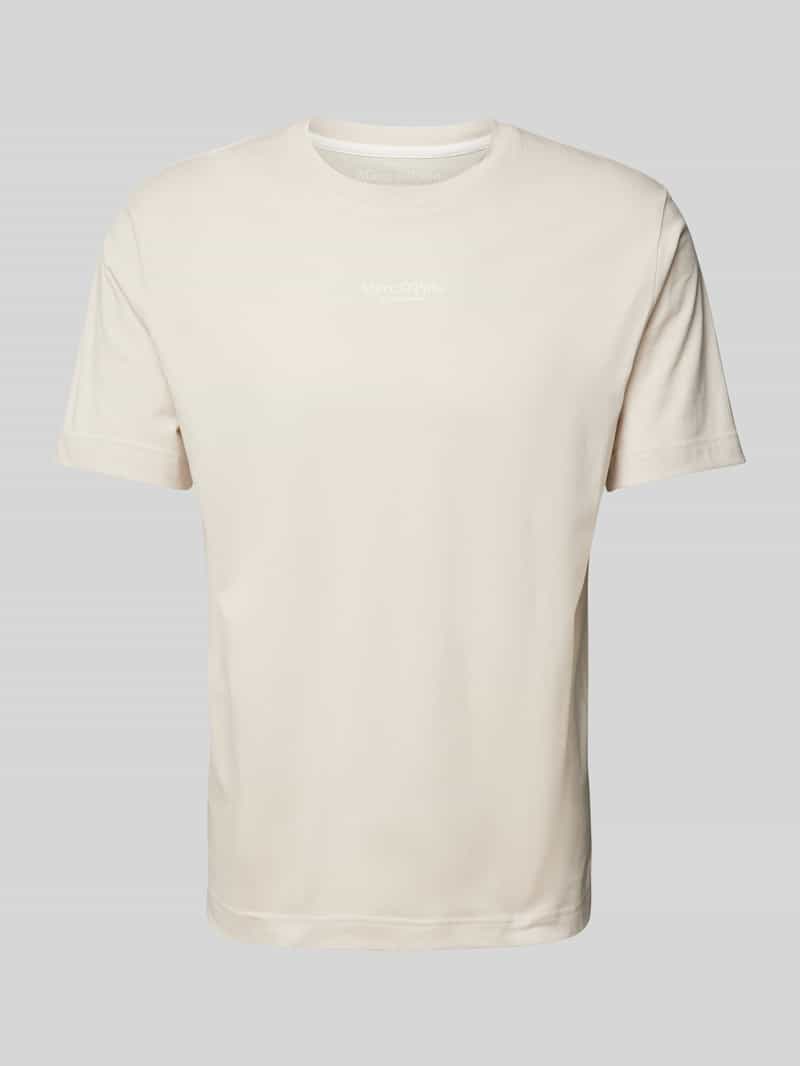 Marc O'Polo Regular fit T-shirt van puur katoen met labelprint