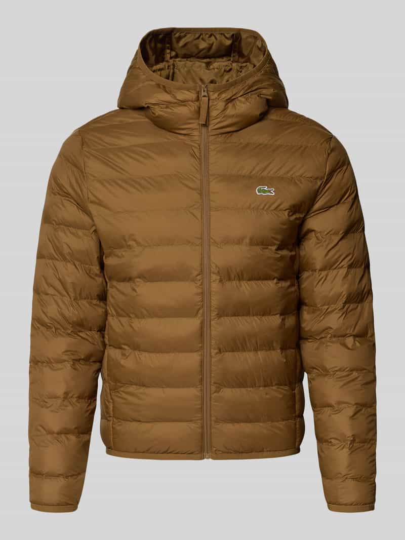 Lacoste Regular fit bomberjack met Ecodown-vulling