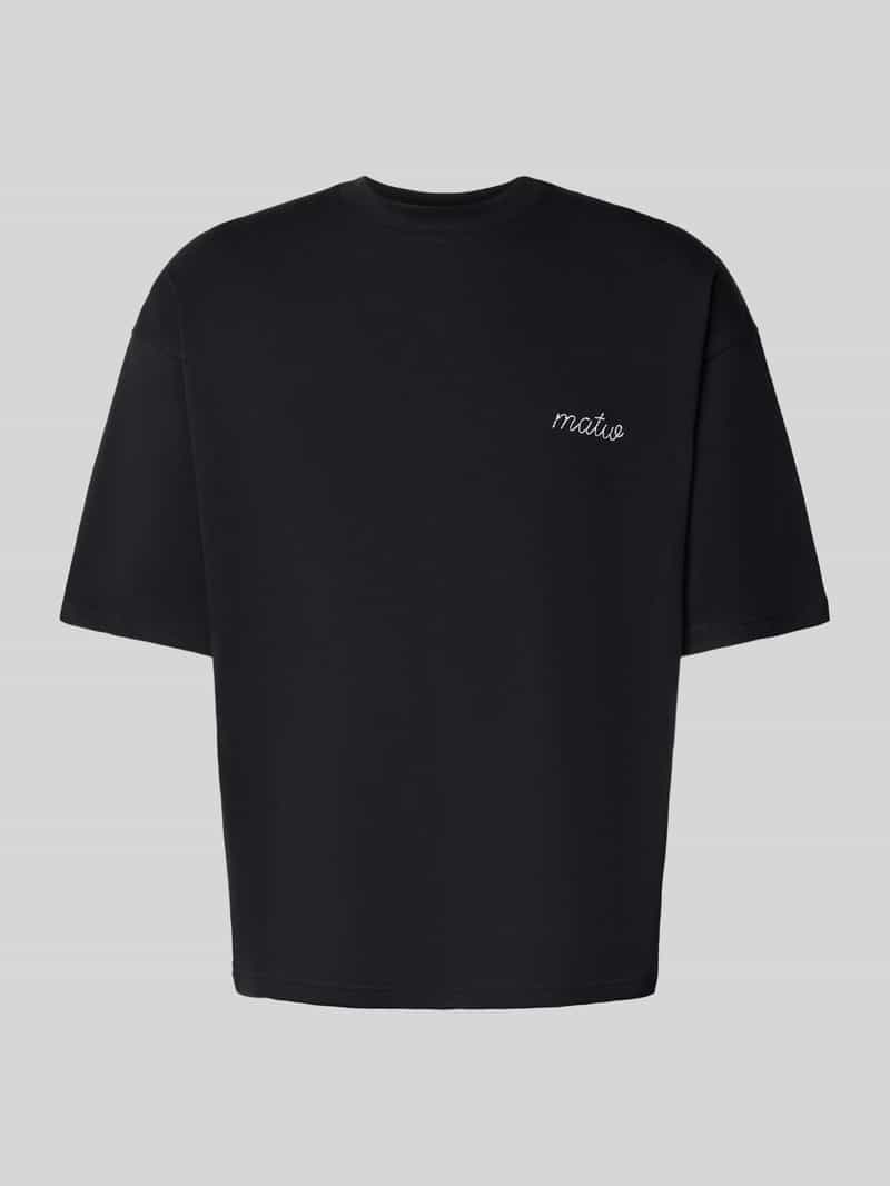 T-shirt met labelstitching