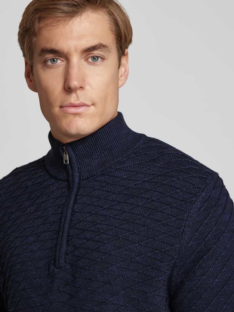 s.Oliver RED LABEL Regular fit pullover van puur katoen met structuurmotief