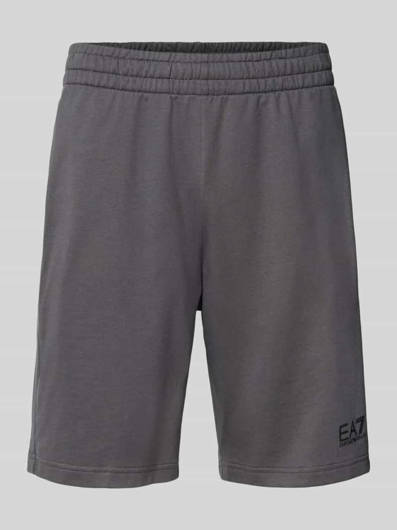 EA7 Emporio Armani Korte broek met labeldetail