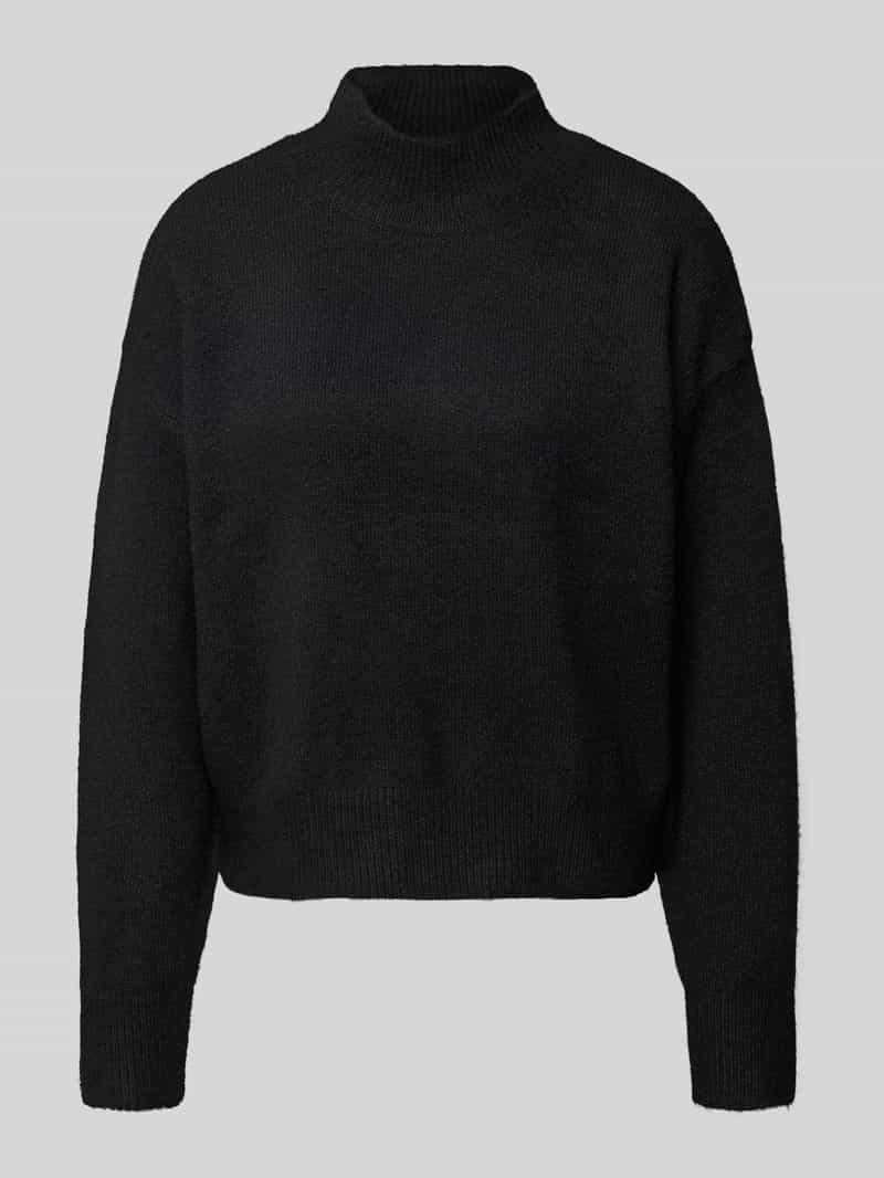 Col-pullover met wol en ronde hals