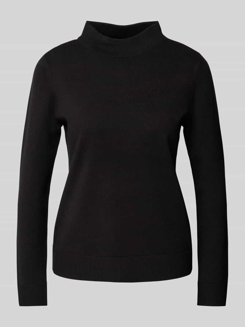 Betty Barclay Gebreide pullover van viscosemix met opstaande kraag