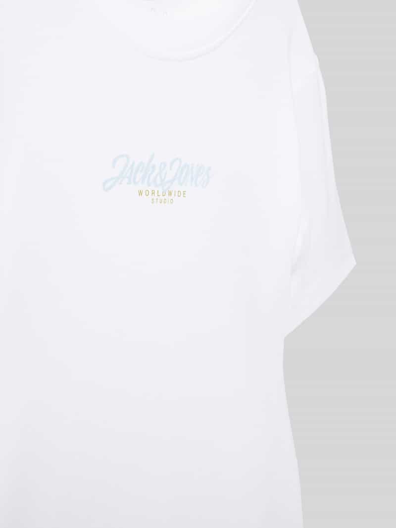 jack & jones T-shirt met labelprint model 'TAVIRA'