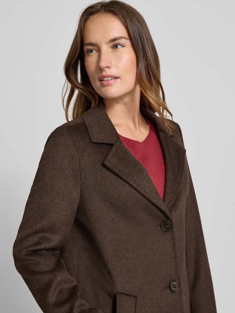 s.Oliver RED LABEL Regular fit lange jas met wol